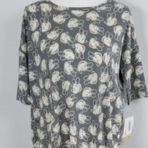 LulaRoe Irma Womens T-Shirt Disney Mickey Mouse XS